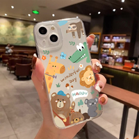 Funda Trasera de Silicona con Logotipo Personalizado para iPhone 16 15, Funda de Teléfono TPU con Estampado de Dibujos Animados de Pantalla Completa, Carcasa Protectora Antigolpes