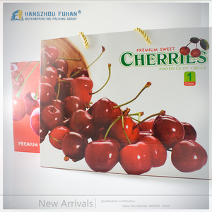 Favores regalo paquete establece fruta bolsa de compras de papel personalizado con la Caja - Product Image 3