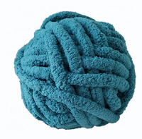 Gros de Chine 100 % Polyester Fil Chenille Moelleux Géant Épais pour Tricot à la Main