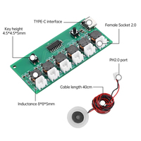Module humidificateur à six jets DC5V, carte de contrôle d'atomisation, atomiseur ultrasonique, interface TYPE-C, carte de circuit de commande de générateur de brouillard