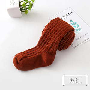 2023 गिरावट सर्दियों नरम ठोस रंग बच्चों बेबी लड़की के लिए केबल बुनना चड्डी मोटी टांगों लेगिंग कपास Pantyhose के बच्चे 2-15 साल - Product Image 5