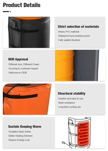 <span class=keywords><strong>Chauffe</strong></span>-fût étanche de 55 gallons avec contrôle numérique automatique et fil chauffant pour la fonte du miel en hiver - Product Image 3