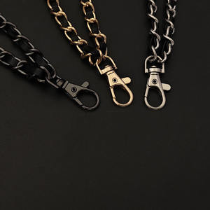 PHONECASE de cuero PU a la moda <span class=keywords><strong>para</strong></span> mujer, accesorios de cordón <span class=keywords><strong>para</strong></span> teléfono móvil, cadena de eslabones de recogida cruzada oblicua, colgante antipérdida - Product Image 5