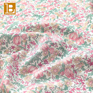 BILU Gratis Muster 80S Digital Bedruckter Maßgeschneiderter <span class=keywords><strong>Francesca</strong></span> Tulpen 100% Baumwoll-Popeline Blumenmuster-Stoff - Product Image 2