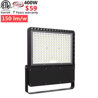 Projecteur LED carré pour stade 400W, ETL CB CE SAA, prix compétitif, dimmable, Nema 150*80 degrés, IP66, 10kV, 400W/500W.
