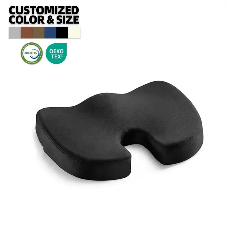 Lumbar Back Support Chair Comfortable Massage Pillow Memory Foam Orthopedic Seat Cushion