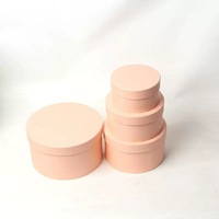 Coffrets cadeaux ronds à quatre compartiments avec couvercle pour bonbons de mariage, arrangements floraux, emballage cadeau et emballage de luxe en gros