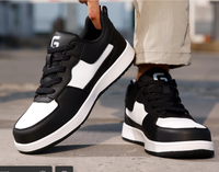 Nouvelles chaussures de skate décontractées respirantes pour hommes, chaussures de sport de sécurité