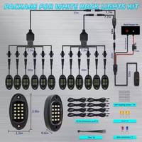 Vente en gros usine : Kit d'éclairage extérieur pour châssis de camion, 12 pods, blanc pur 6000K, étanche IP67, 12V DC, 180 LED
