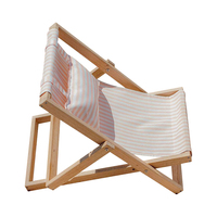 Petit fauteuil inclinable portable pliable en bois pour l'extérieur personnalisé Design moderne terrasse jardin camping salon pour enfants chaise de plage pêche