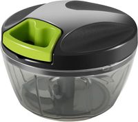 Coupe-légumes manuel en plastique Smile Mom, hachoir à aliments rapide et magique, lames en acier inoxydable, vente en gros