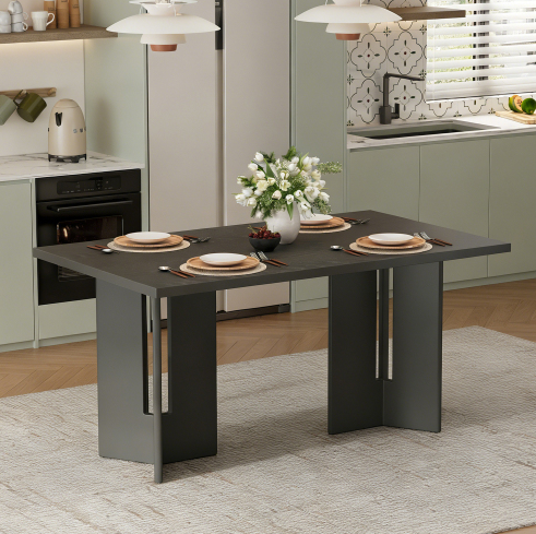 Gray + Solid Wood+MDF