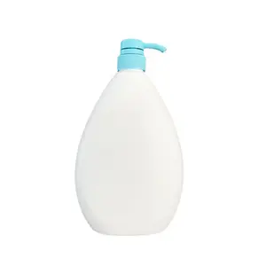 批发1000毫升HDPE塑料水滴瓶带泵喷雾器洗手液护发素沐浴露包装