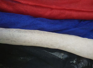 Tela de tul de seda de color blanco 100% Material de seda de calidad superior - Product Image 6