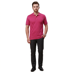 Polo à manches courtes pour homme, uni, décontracté, pour le golf, logo personnalisé, couleur personnalisée, bordure de col personnalisée - Product Image 5