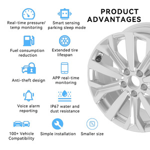 Pressione dei pneumatici in grado di 5.0 sensore esterno Ram Oem Amazon Dodge Mazda titemention sensori intelligenti APP Android IOS <span class=keywords><strong>Universal</strong></span> <span class=keywords><strong>Tpms</strong></span> - Product Image 4