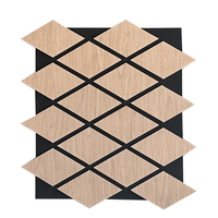 Panneau mural acoustique hexagonal à prix avantageux, MDF + fibre de polyester, insonorisation décorative, design 3D, utilisation industrielle et de bureau, 1 an