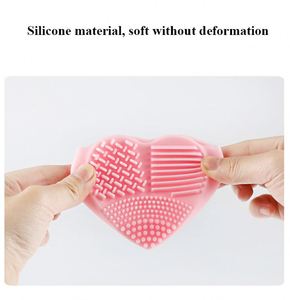 Wholesale Heart-Shaped <b>Silicone</b> Makeup Brush Washing <b>Tool</b> Soft New Washing <b>Tool</b> for Promotional & Business Gifts - Product Image 4