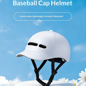 Casco de Seguridad Estilo Gorra de Béisbol <span class=keywords><strong>con</strong></span> Carcasa Moldeada de una Pieza para Ciclismo, Skateboarding, Patinaje sobre Ruedas y Uso Deportivo Casual - Product Image 1