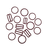 Precio de fábrica al por mayor: Anillos de metal ecológicos personalizados para sujetadores, deslizadores, ganchos para bikini, cierres, anillas de elevación, anillas en O, lo último en moda.
