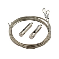 Kit de suspension de câble lumineux à bande Led Offres Spéciales pour l'éclairage câble en acier crochet réglable système de suspension de pince de câble