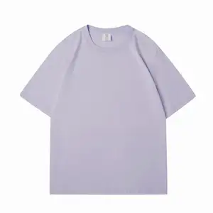 Factory Hot Sales White Plain Blank Drop Shoulder T-Shirts 100% Cotton Heavyweight T Shirts Custom Logo Mens Oversized Tshirts