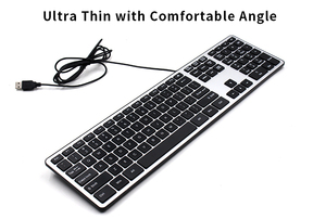 ABS 105 clé tablette <span class=keywords><strong>pc</strong></span> la norme clavier filaire avec <span class=keywords><strong>pavé</strong></span> <span class=keywords><strong>numérique</strong></span> - Product Image 4