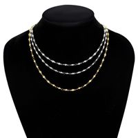 Chaîne à billes en acier inoxydable Collier à maillons de câble perlé avec fermoir mousqueton Chaîne à billes pour fabrication