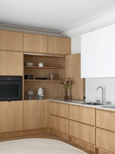 Meubles de <span class=keywords><strong>cuisine</strong></span> en placage de bois avec plan de travail en granit et panneau de <span class=keywords><strong>porte</strong></span> à joint de miter à 45 degrés - Product Image 4