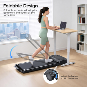 Plataforma Vibratoria Multifuncional <span class=keywords><strong>Trendyol</strong></span>, Cinta de Correr Plegable 2 en 1, Máquina Adelgazante para Uso Doméstico - Product Image 2