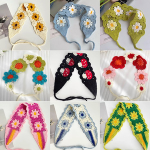 Accessori <span class=keywords><strong>per</strong></span> donne simpatici <span class=keywords><strong>Bandana</strong></span> floreale lavorato a maglia <span class=keywords><strong>per</strong></span> feste - Product Image 2