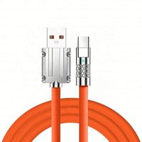 Câble USB Type-C en alliage de zinc à charge ultra-rapide en silicone liquide pour iPhone – Vente en gros