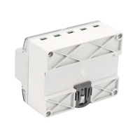 Compteur d'énergie intelligent triphasé 7P industriel avec communication RS485, anti-interférence, surveillance de la puissance active et réactive, et du kWh
