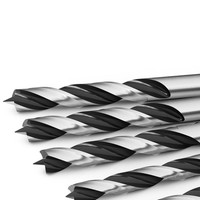 Foret hélicoïdal HSS à tige réduite oxydée noire 1/2 en acier rapide pour le bois