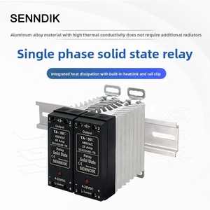 Din Rail Installation <strong>SSR</strong> Relay With Heat Sink DA/AA Module AC Solid-state Relay - Product Image 3