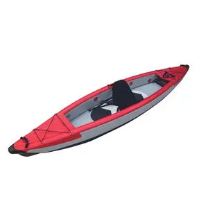 Portable détachable Double mer goutte point gonflable Kayak bateau de pêche 1 personne aviron Kayak