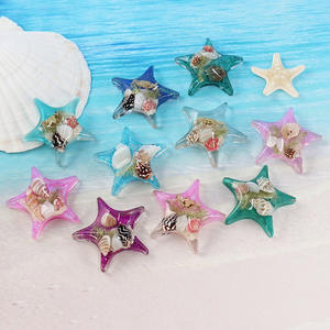 Imanes de <span class=keywords><strong>nevera</strong></span> artesanales marinos con caballitos de mar y tortugas marinas como regalo creativo con forma de concha y estrella - Product Image 4