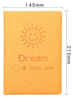 Carnet de notes A5 pour exercices d'étudiant, 80 feuilles avec logo personnalisé couverture souple recyclable en cuir PU couverture rigide spirale journal scolaire