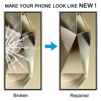 Lentille extérieure en verre d'écran avant en gros avec adhésif OCA optiquement clair pour Samsung Galaxy S24 Ultra
