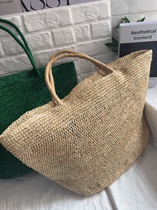 Bolso de Mano de Rafia Tejida a Crochet de Alta Calidad para Mujer, Primavera-Verano, Casual, Abierto, para Vacaciones al Aire Libre - Product Image 2
