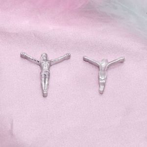 Stainless Steel Crucifix Pendant <b>28mm</b> 23mm 18mm For Necklace Making Jewelry Findings Components Spring 2024 - Product Image 2