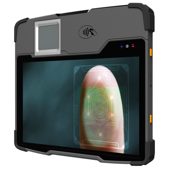 Versatile Android Rugged Biometric Tablet with ABIS Signature Pen GPS Barcode FingerPrint NFC RFID Reader for NIN