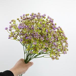 تنفس أبيض اصطناعي للطفل ضوء أخضر أصفر جذع تنفس الطفل زهار دي جيبسوفيلا برعم Babysbreath ممر سائب - Product Image 6