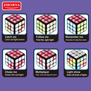 Zhorya 4 IN 1 Elektronisches Würfel gedächtnis Gehirn trainings spielzeug STEM Educational Flash ing Musical Plastic Magic Puzzle <span class=keywords><strong>Cube</strong></span> für Kinder - Product Image 3