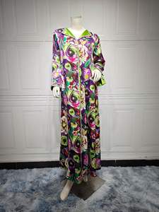 Robes Africaines Kaftan Élégantes Ankara pour Femmes, Robe <span class=keywords><strong>Boubou</strong></span> Jalabiya de Dubaï, Vêtements Africains, Abaya Robe Musulmane pour Femmes - Product Image 6