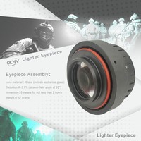Lensa Eyepiece PVS-14 Berkualitas Tinggi 25.1mm Sudut Lebar Perakitan Lapisan Anti-Reflektif Garansi 1 Tahun untuk Peralatan Penglihatan Malam