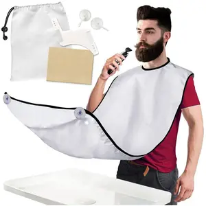 Beste Bart Bib für Rasieren Bart Trimmen Schürze 122x81cm Perfekte Pflege Geschenk oder Herren Geburtstag Geschenk