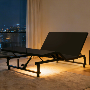 Oe Home Adjustable Steel <b>Bed</b> Base Frame <b>Queen</b> <b>Size</b> Modern Design Head Foot Incline Wireless Remote 4-Port USB Under-<b>Bed</b> - Product Image 1