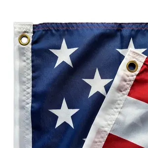 China Fabricantes 48H Entrega Rápida 3X5 Ft Bandeira dos EUA Bandeira 100% Poliéster Bandeira dos EUA