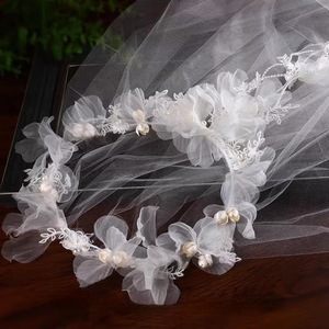 <span class=keywords><strong>Diosa</strong></span> fotografía cabeza velo novia boda pelo velos novia elegante flor corona con velos - Product Image 6